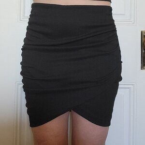 NEW Free People Angie Wrap Skirt Ruched Textured High Waist Size S NWT